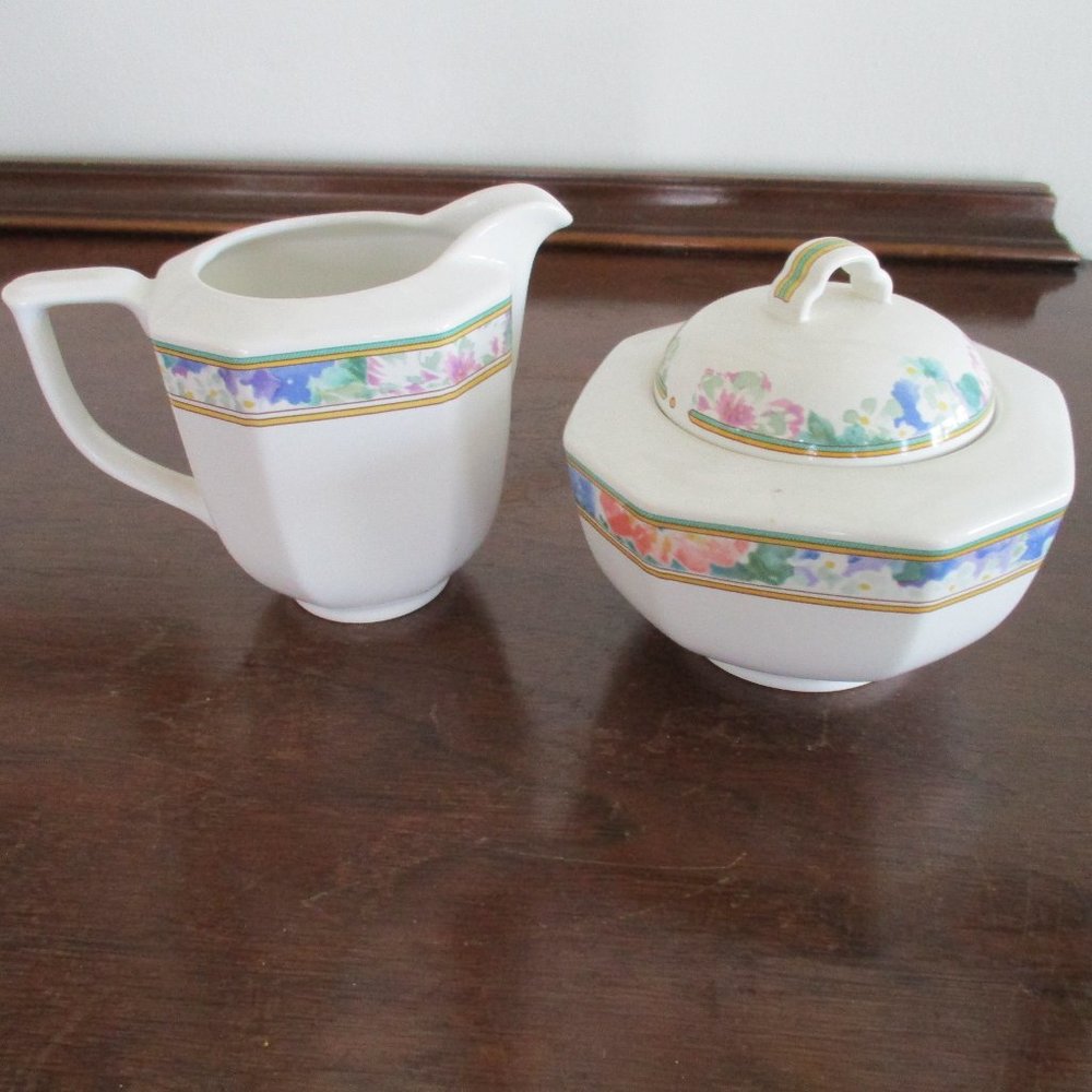 MIkasa Sugar Bowl and Creamer Set "New"